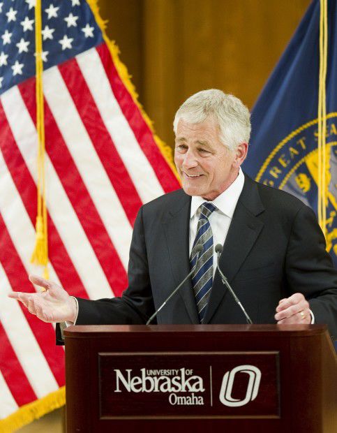 Chuck Hagel in Omaha